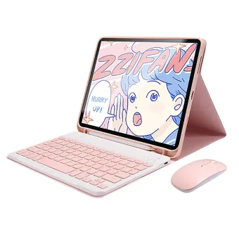 For 2020 New Ipad Pro 12 9 Inch Pc Spree Wireless Keyboard Mouse Case Pen Tempered Gl Cartoon Sticker Bag C Buy Online At Best Prices In Bangladesh Daraz Com Bd