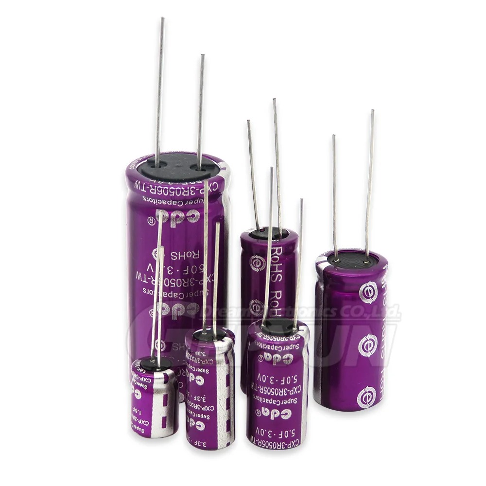 1PCS Super Capacitor Farad capacitor 3.0V CDA 3V 1F 2.0F 3.3F 5F 7F 10F 15F 20F 25F 30F 50F 60F 100F 120F. 