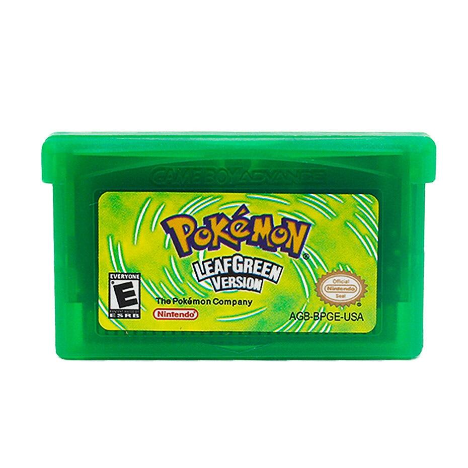 Sapphire/Emerald/Fire Red/Leaf Green/Ruby Pokemon Game Card Cartridge NDSL/GBC/GBM/GBA/SP 5 Styles. 
