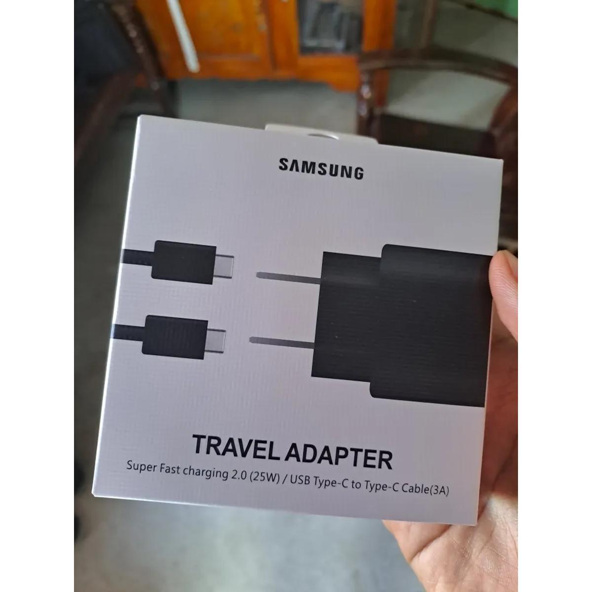 Samsung Super Fast Charger Adapter  25W EP-TA800 PD Travel Wall Chargers | With 3A USB C To USB C Cable | For Galaxy S20 S21 S22 Ultra Note 20 10+ A91 A90 A80 A71 A70 5G