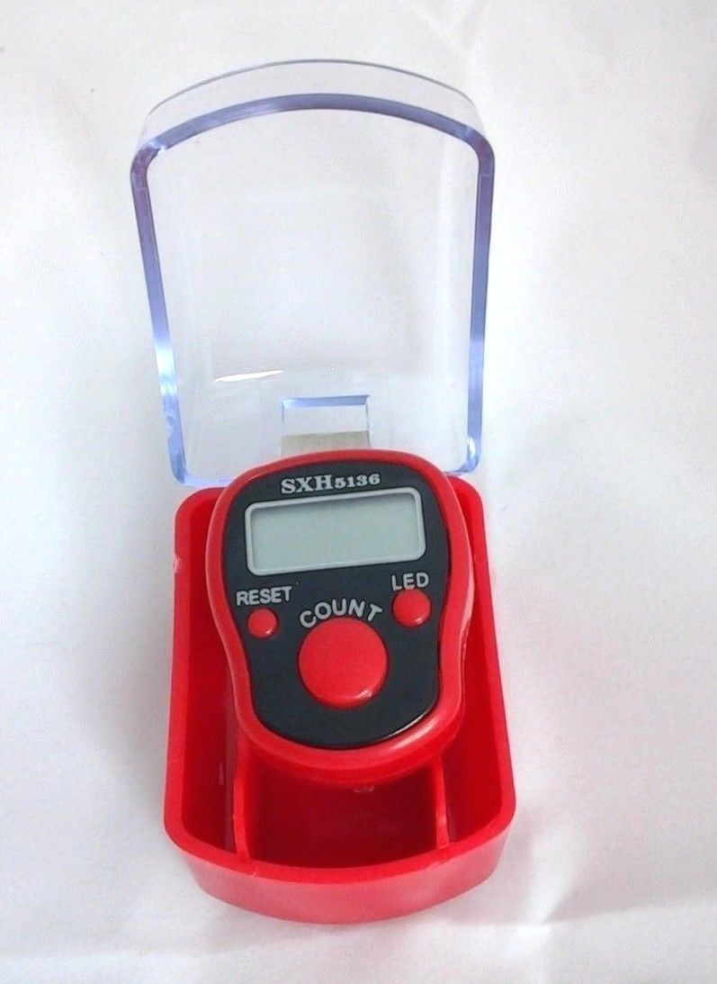 Digital Tasbih Tally counter with LED light Digital Led Tasbeeh Finger counter তসবিহ. 