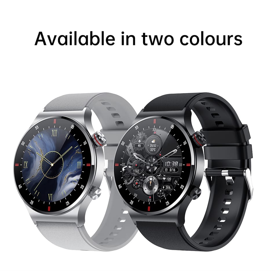 LIGE BW0382 ECG+BP+NFC MADE IN JAPAN Bluetooth call  Smart watch Men Heart rate Blood pressure Full touch sports Fitness Watches Bluetooth Call for Android iOS smart watch with Steel and Silicon belt. 