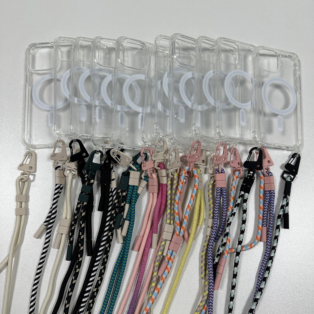 Cross Body Lanyard Applicable iPhone15Pro Phone case XOUXOU Apple 14 All-Inclusive Magnetic Case. 