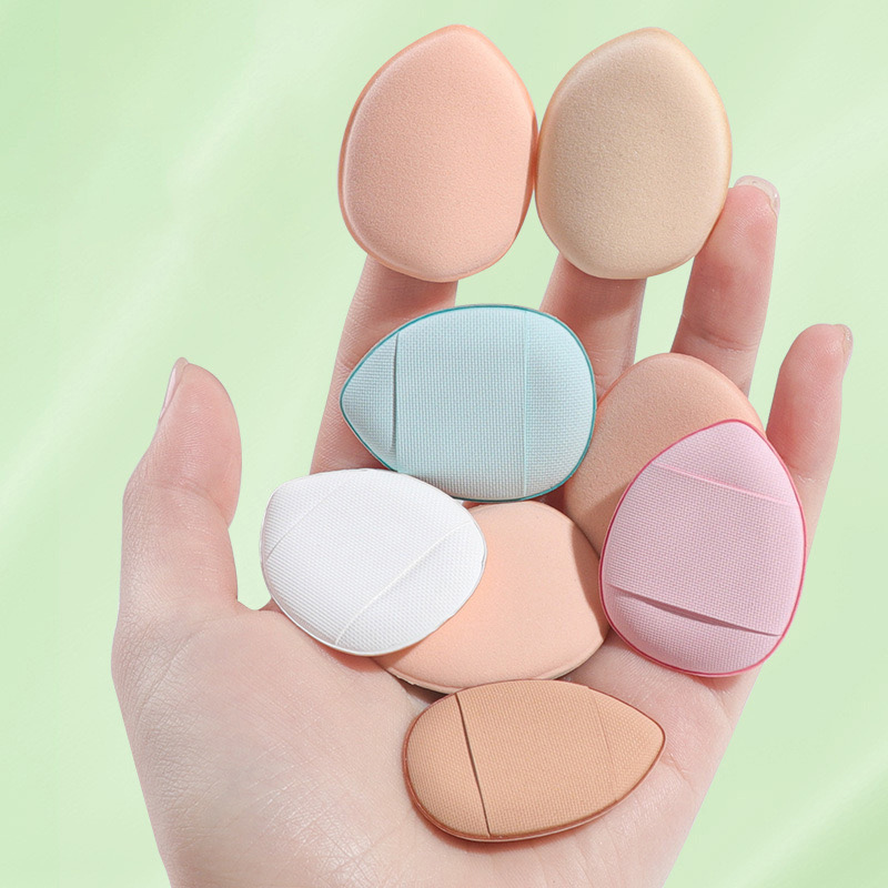 3 /5 /10 Pc Mini Size Finger Shape Air Cushion Soft Sponge Cosmetic Puff Foundation Makeup Blender Under