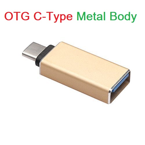 Type C OTG Metal Body Type-C Male Adapters To USB 3.0 Female Converter OTG Function USB 3.0 OTG Data Sync For Android Mobile Phone . 