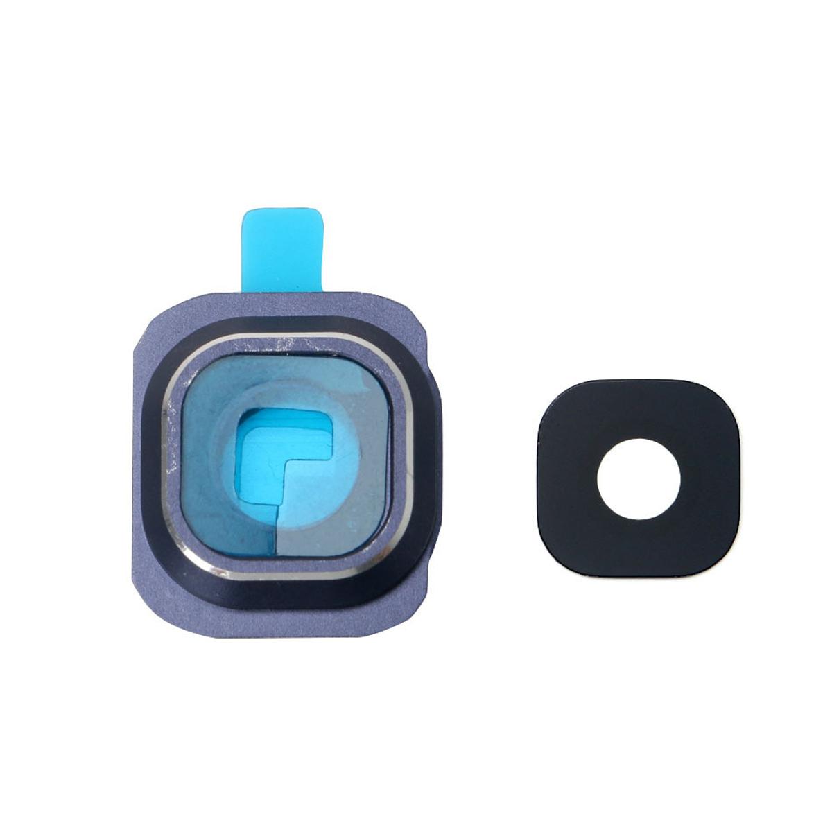 For Samsung Galaxy S6 Replacement Back Rear Camera Lens Glass Cover with Frame Holder Set