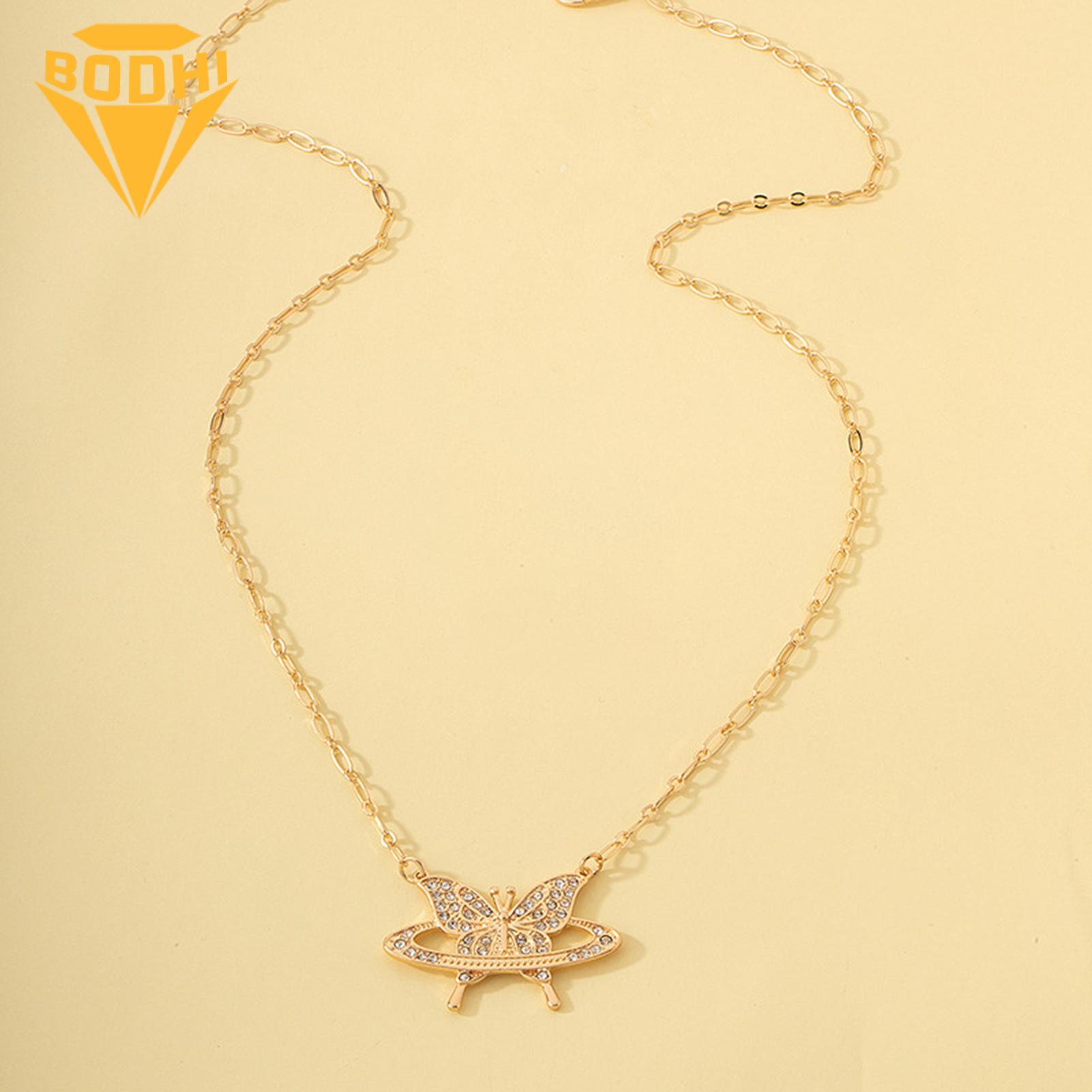 (New) Bodhi body chain elegant luxury noctilucent butterfly wait chain. 