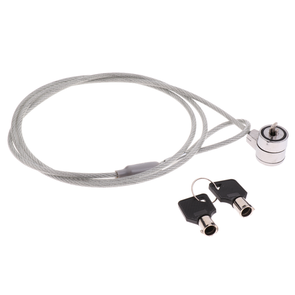 Tablet Lock Security Cable, 2 Keys Locking Kit Anti Theft Hardware Protection for Mobile Notebook. 