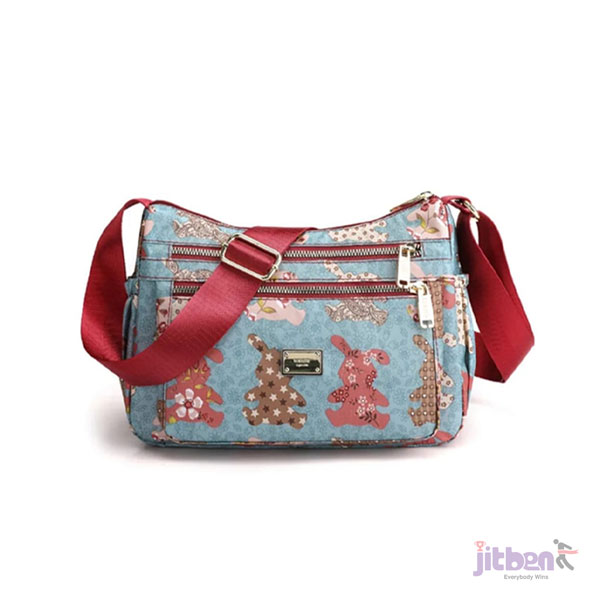 New Korean Flower Pattern Ladies Sports / Travel Shoulder Bag