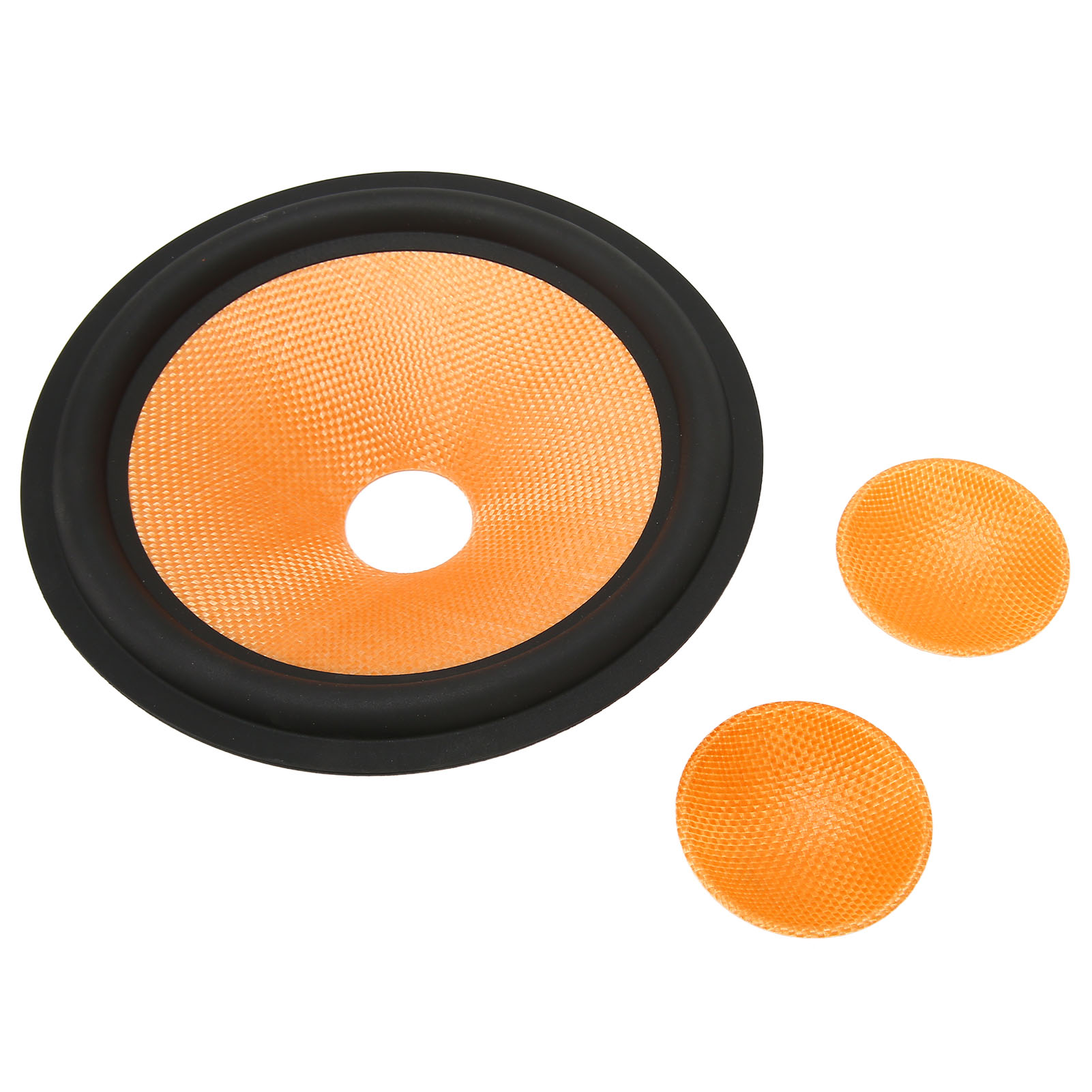Paper Speaker Cone Drum Paper 1.4 Inch Inner Diameter Subwoofer Cones Drum Paper with Glass Fibre Surround for 8 Inch Speaker