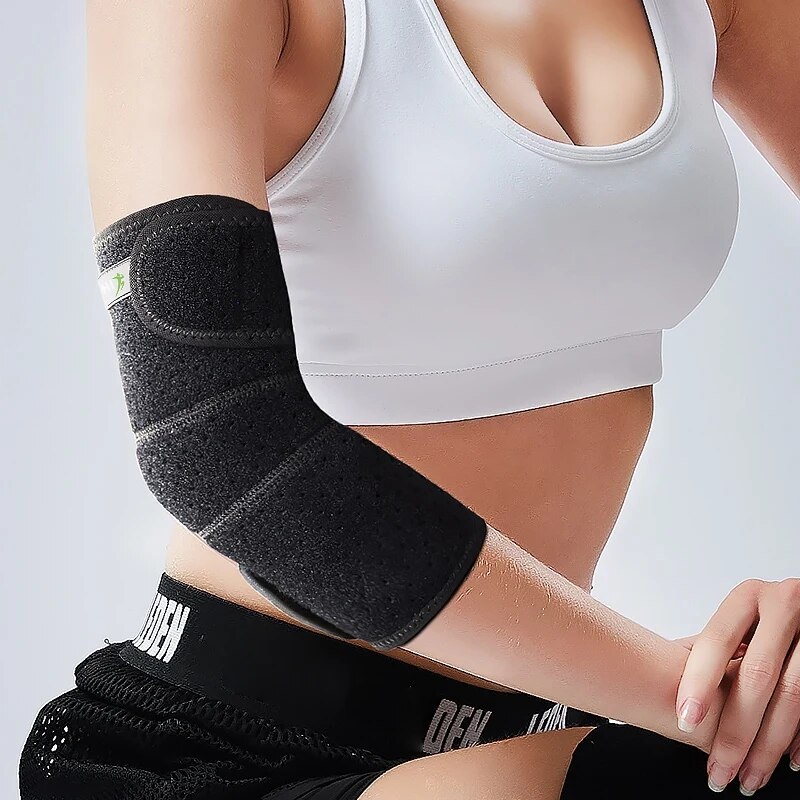 【3C VictoryEagle】Outdoor Sports Elbow Brace Pad Guard Wrap Band Elastic Gym Elbow Protective Pad