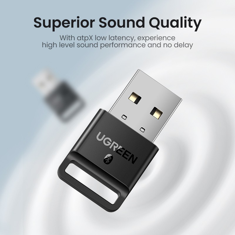 【NEW 5.3 Version UGREEN USB Bluetooth Transmitter Adapter Dongle aptx Wireless Headphone PC Music Receptor Audio Bluetooth Adapter. 