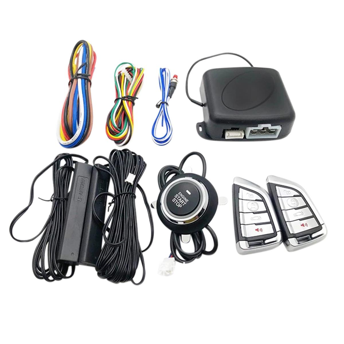 Car Engine One-Key Start-Stop Button System PKE Keyless Entry System