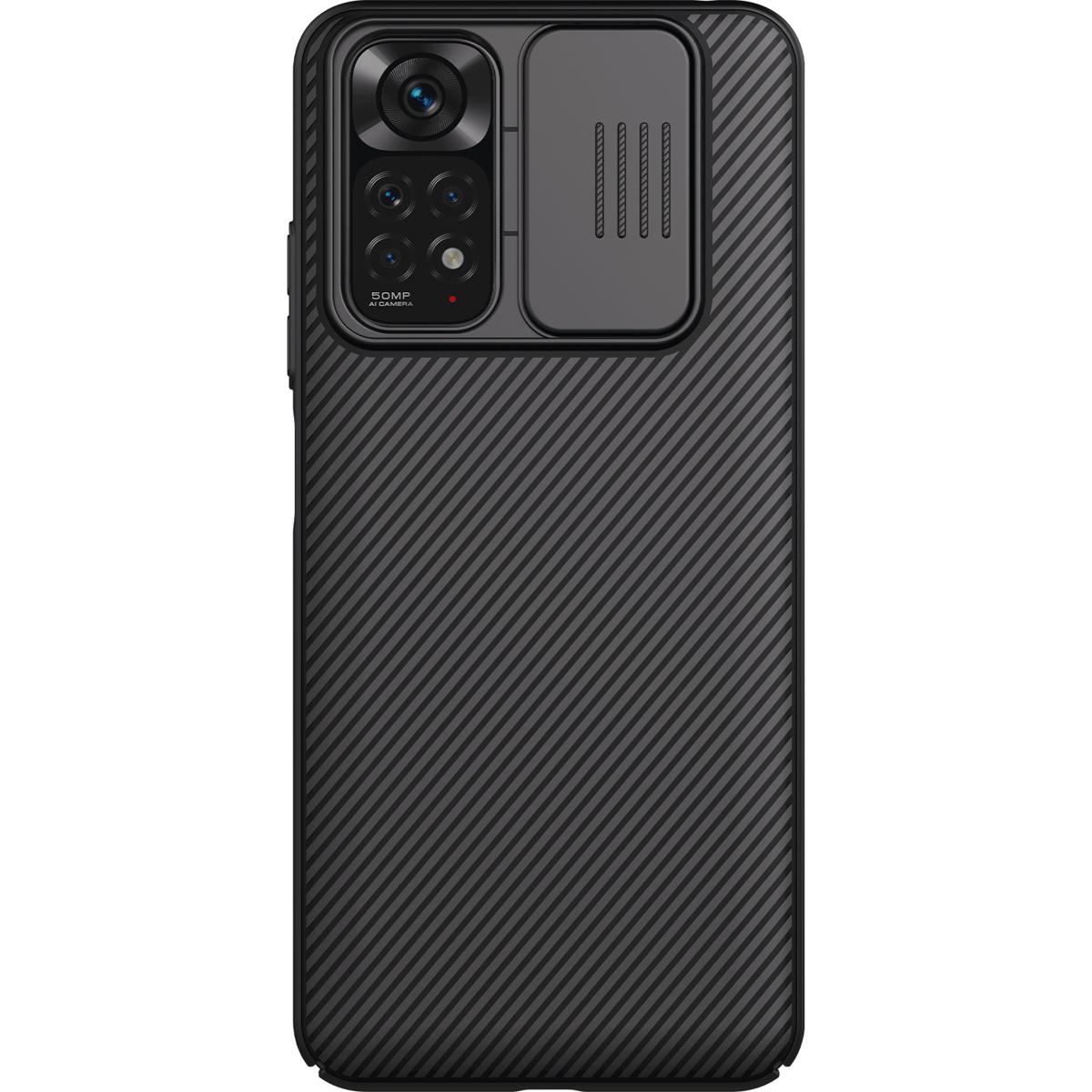 For Xiaomi Redmi Note 11 4G Global NILLKIN Black Mirror Series Camshield PC Phone Case