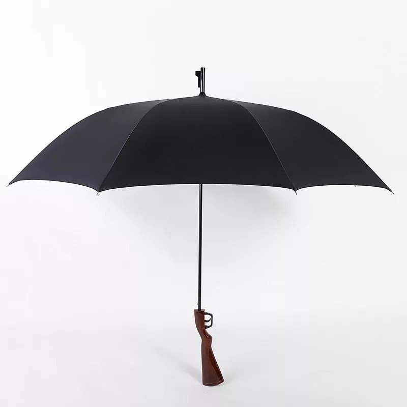 Creative Rifle Umbrella Long Handle Large Straight Cool Umbrellas Formen Automatic Open. 