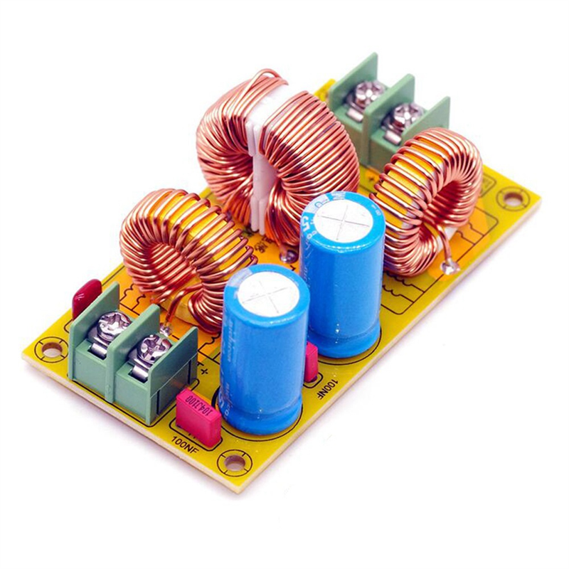 4A DC LC Filter FCC Car Audio High Frequency Filtering Low Pass Passive Electromagnetic Interference Filter Easy to Use. 