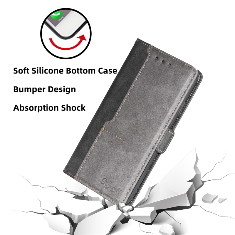 For TCL 30 SE / TCL 306 / TCL 305 Case Flip Leather Magnetic Case Wallet Protective Phone Cover. 