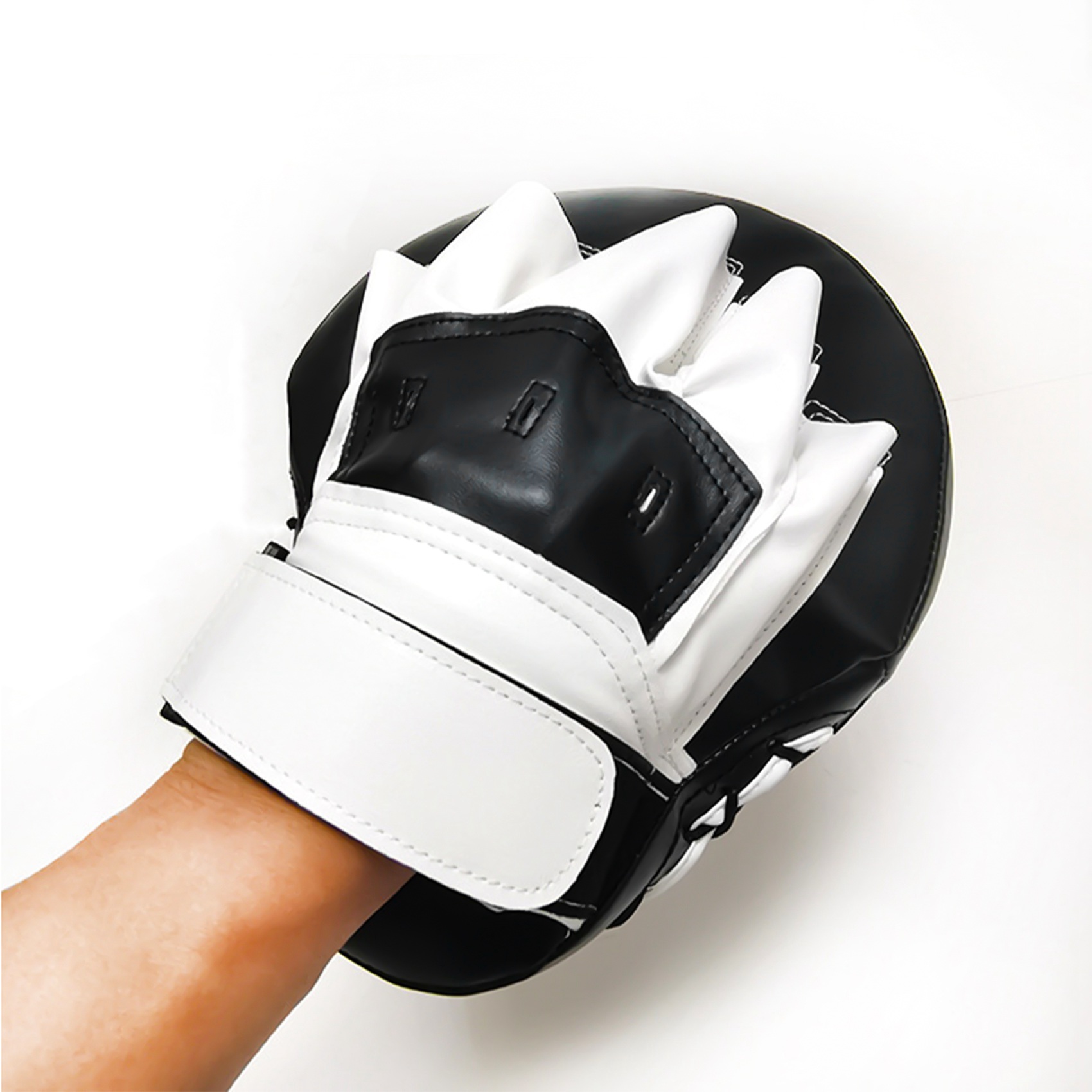 Boxing Leather Punch Focus Mitts,Target Training Hand Pads for Karate. 