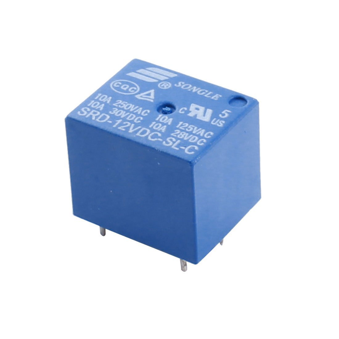 SONGLE Mini 12V DC Power Relay SRD-12VDC-SL-C PCB Type. 