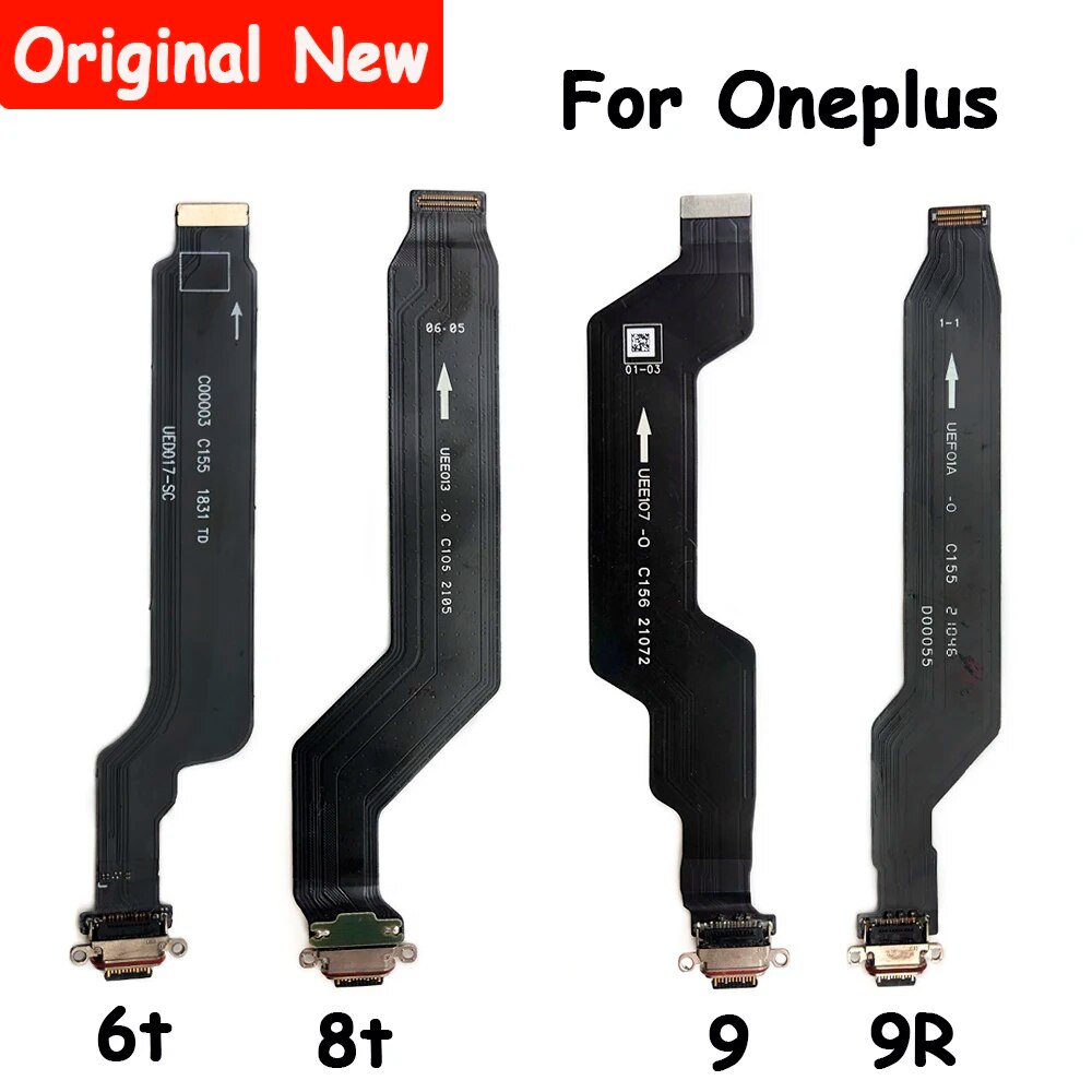 Original For OnePlus 6 6T 7 7T 8T 9R 8 Pro 9 Pro Nord 4G N10 5G Type C USB Charging Port Dock Connector Flex Cable Repair Parts