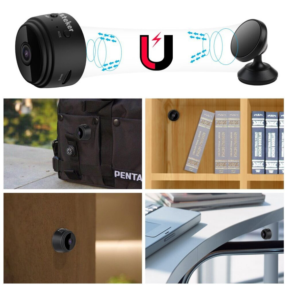A9 Mini WiFi Camera 480p Night Vision Wireless IP Camera. 
