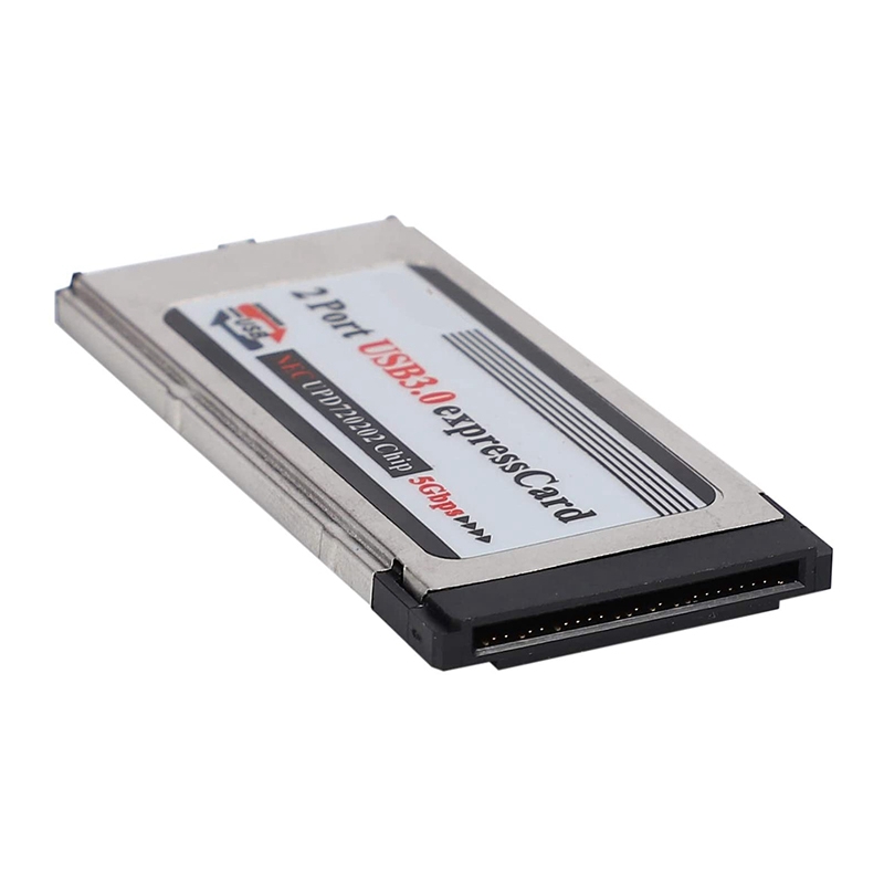 (New) high-speed dual 2 Port USB 3.0 express card 34mm slot express card PCMCIA converter adapter for laptop notebook. 