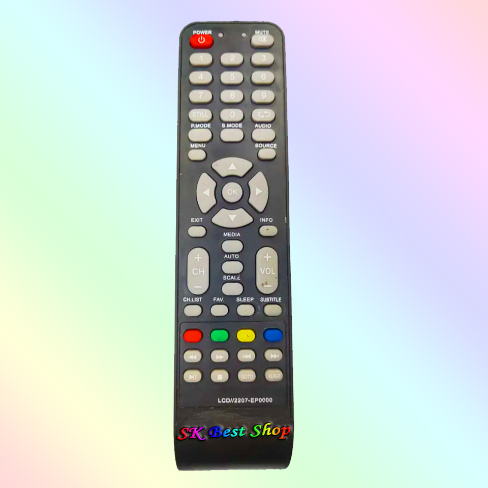 Remote Control for China TV 2207 China Led Remote EP000 China LCD LED 2207-EP0000 TV Remote Control. 