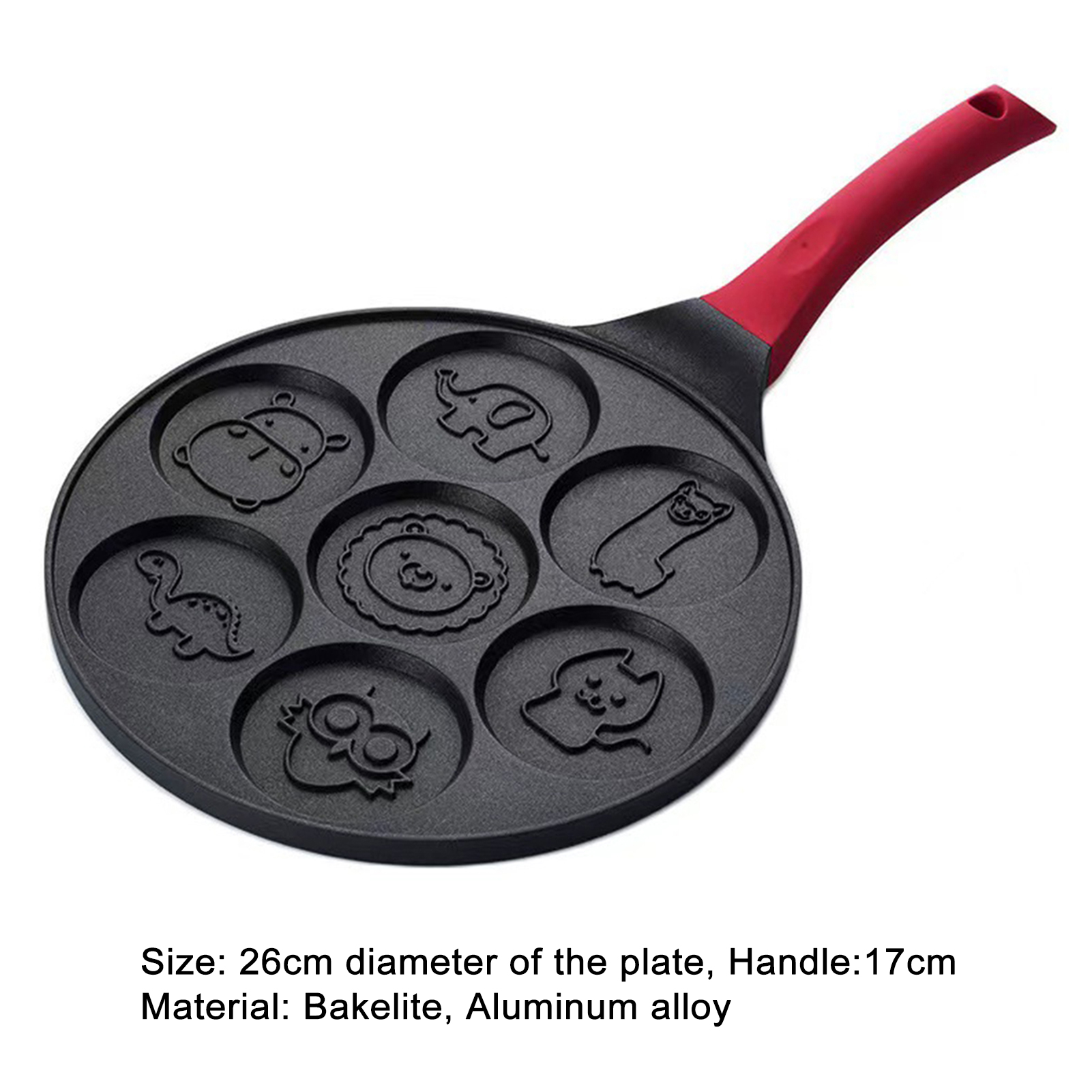 Wheel Pancake Pan Cute Pattern Roller Pancake Pan Small Frying Pan. 