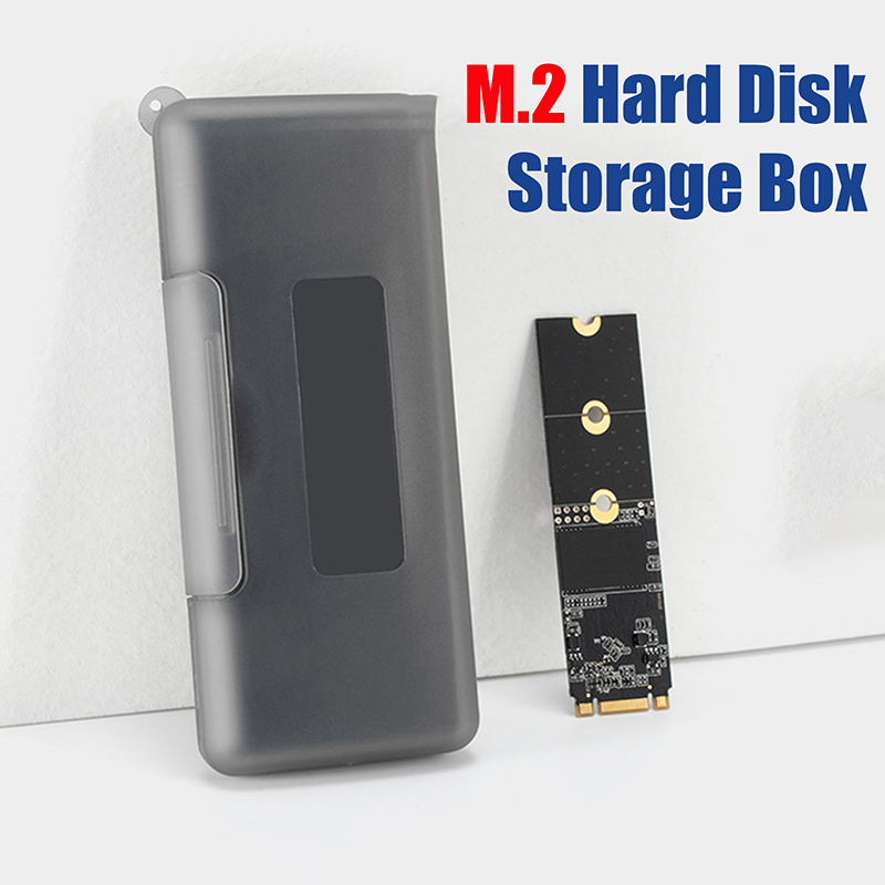 Waterproof M2 2280 SSD Plastic Case Anti-static Storage Box Memory Holder Protection For M.2 2280 Solid State Drive. 