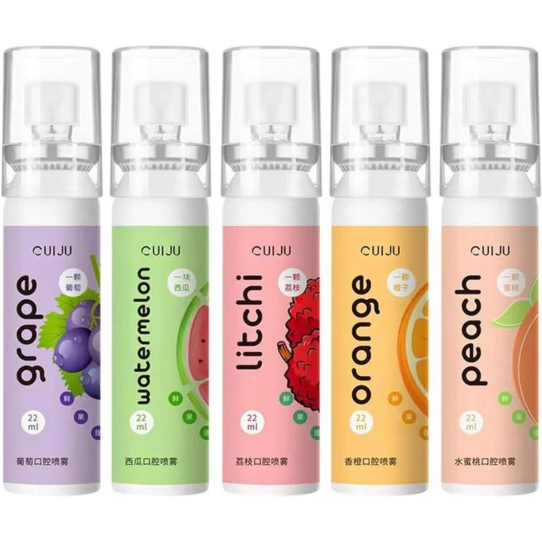 22 ML Fruit Flavor Fresh Oral Spray Refreshing Cool Fresh Breath Remover Bad Breath Oral Odor 1Pec