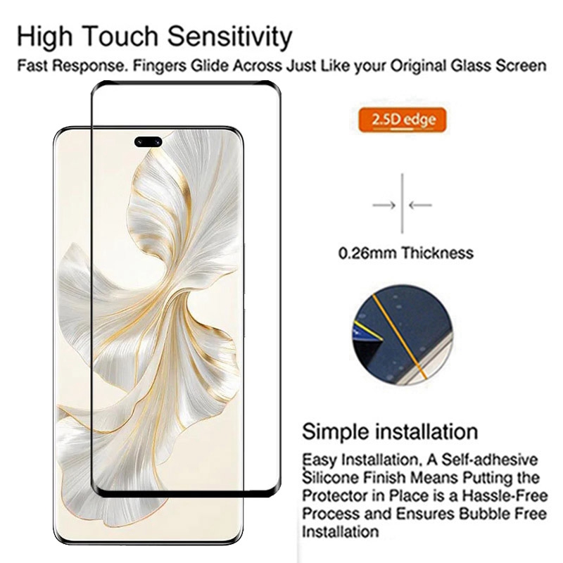 4in1 Tempered Glass For Honor 100 Pro Screen Protector Camera Lens Protective Film for Huawei Honor 100 90 Pro Honor 90 Glass. 