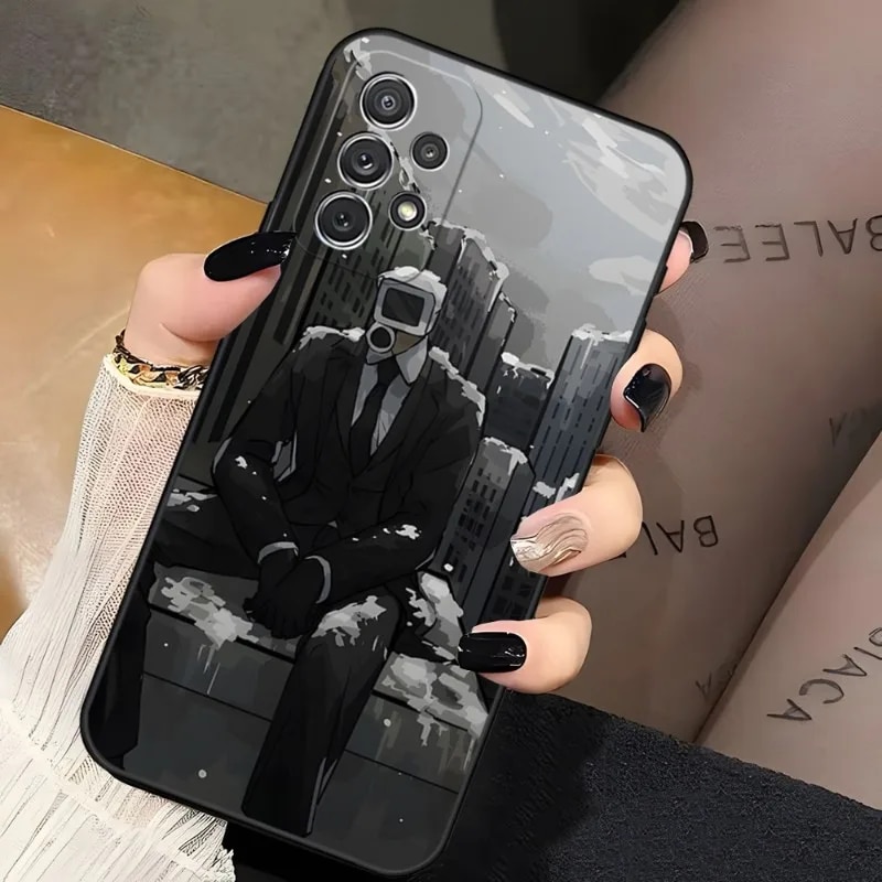 Cartoon Skibidi Toilet Mobile Cell Phone Case For Samsung Galaxy A13 A02 A52 A22 A53 A73 A71 A54 A34 Back Cover. 