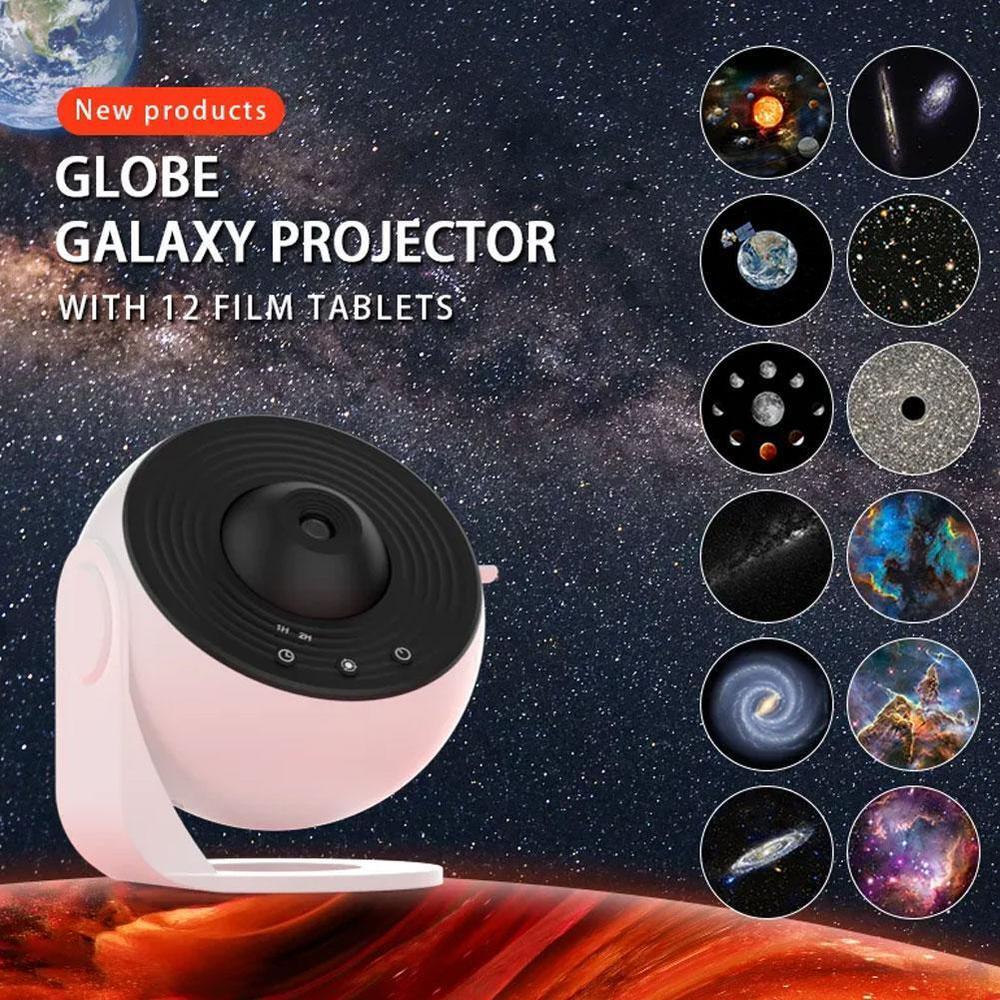 High-definition Focusing Light Galaxy Projector 12-in-1 Planetarium Star Projector Starry Sky Light Starry Atmosphere Light Usb Night Light Delivery