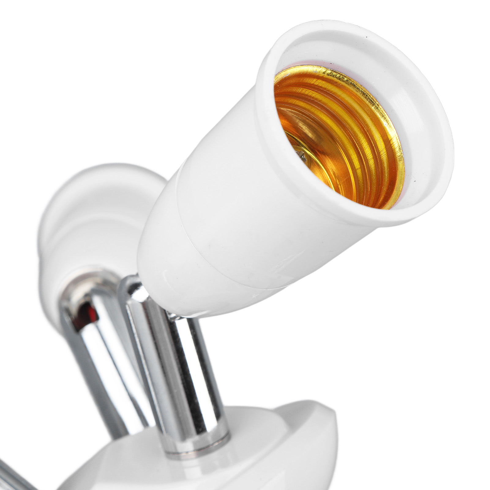 Light Socket Splitter Adapter E26 E27 Light Bulb Socket Adapter Splitter 180 Degree Bendable for Bedrooms. 