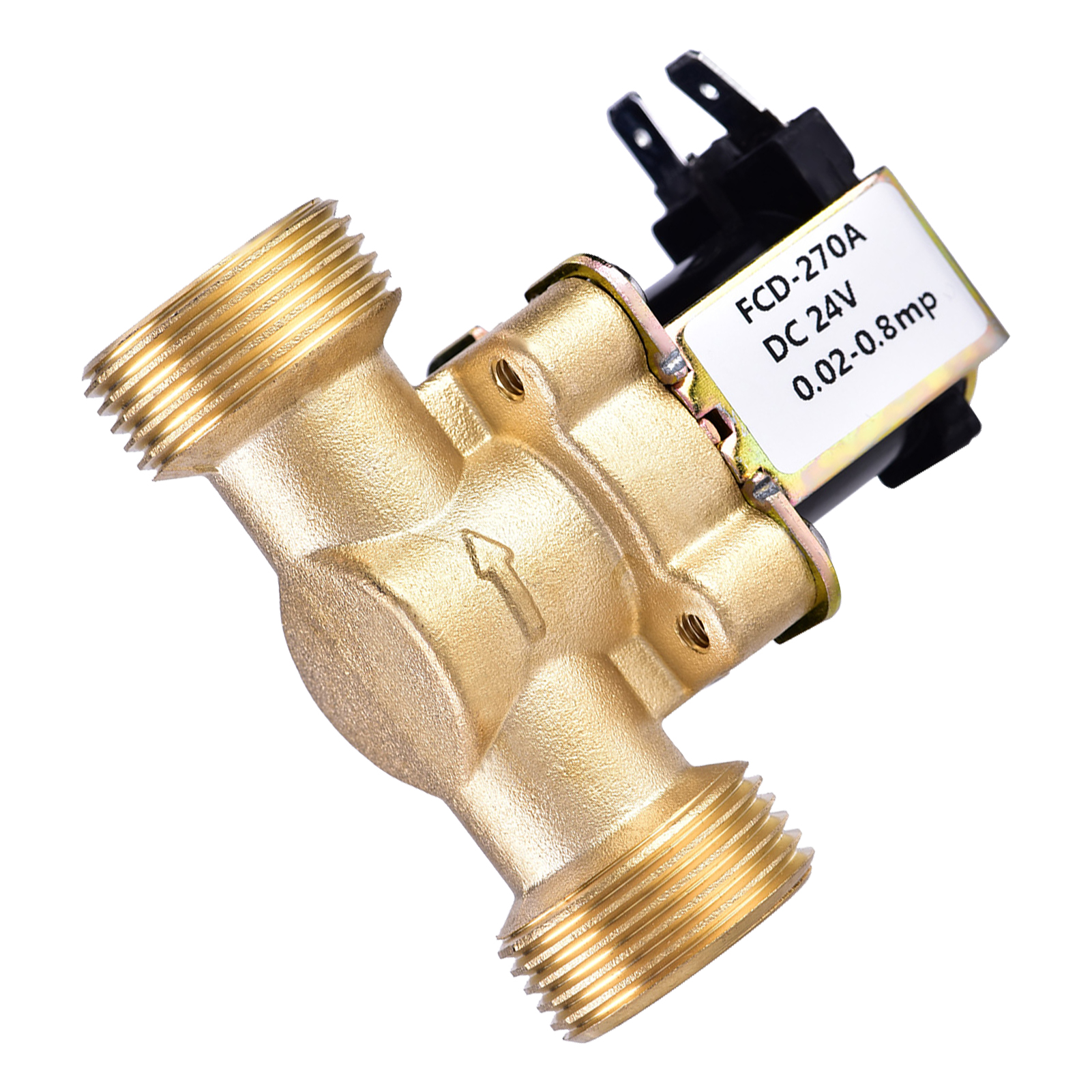 Electric Water Valve, Stable Brass Electric Solenoid Valve, for Prevent The Dry Burning Easy Install And Maintain. 