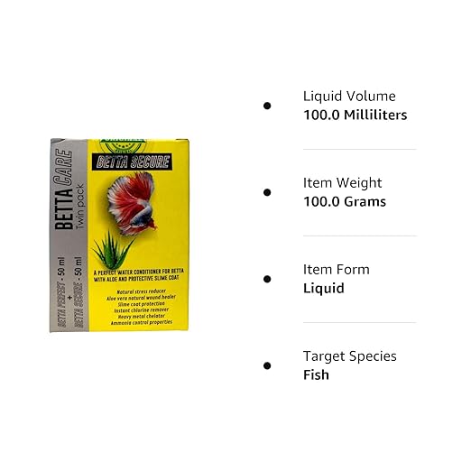 Betta Fish Cure Twin Pack (Betta Perfect 50 ml + Betta Secure 50 ml). 