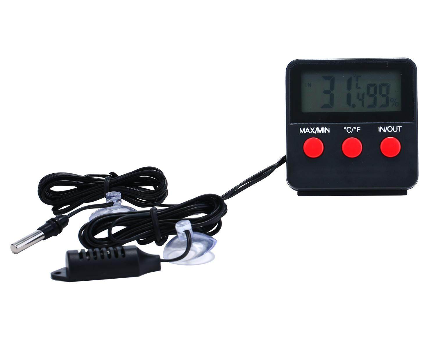 Reptile Vivarium Terrarium Thermometer Hygrometer With Remote Sensor