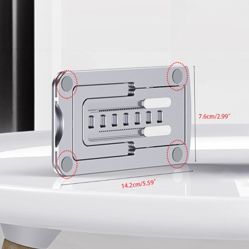 【happy one】Mini Foldable Mobile Phone IPad Holder, Compatible From Pro 12" To Small Smartphones, Suitable For Desks. 