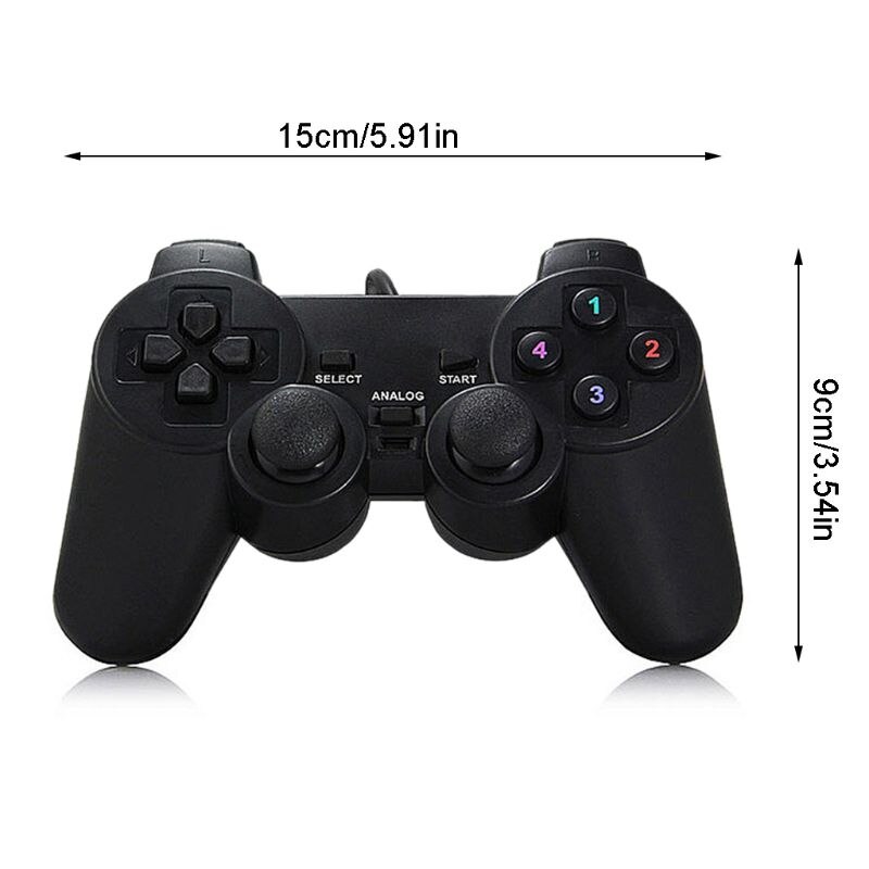 Y8AD USB Wired Gamepad Joystick Single/Double Vibration Joypad Game Controller Handle for PC  Computer. 