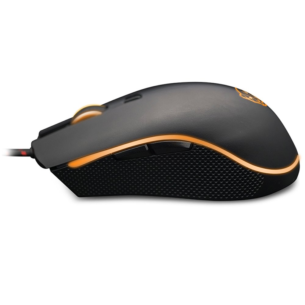 Motospeed V40 Ergonomic Optical Professional Esport Gaming Mouse Mice Adjustable 4000 DPI Breathing LED Light USB Wired with 6 Buttons for Mac Laptop PC Computer. 