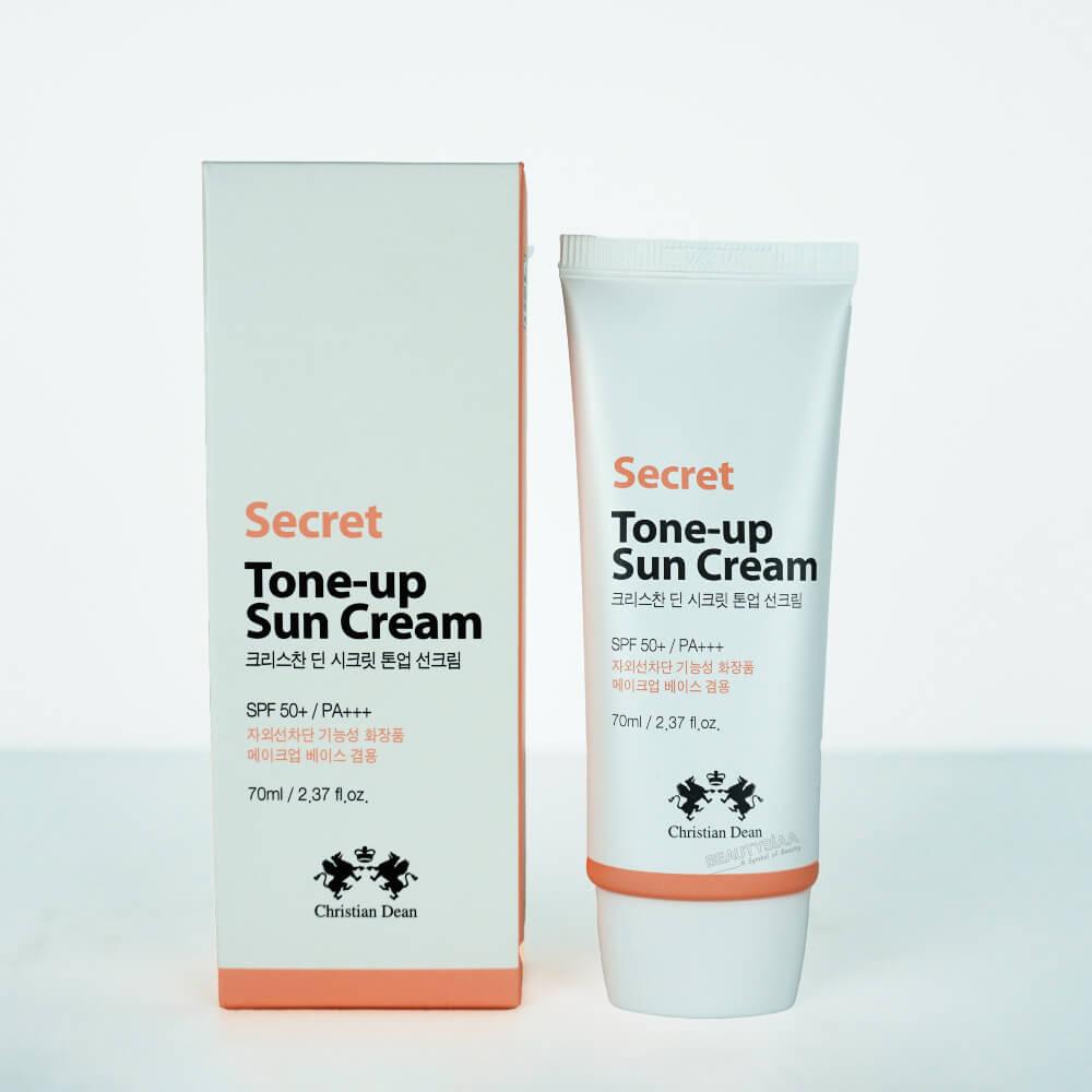 International Korean Product Skin care Christian Dean Secret Tone Up sun cream SPF 50+ used for male/female - 70 ml. 