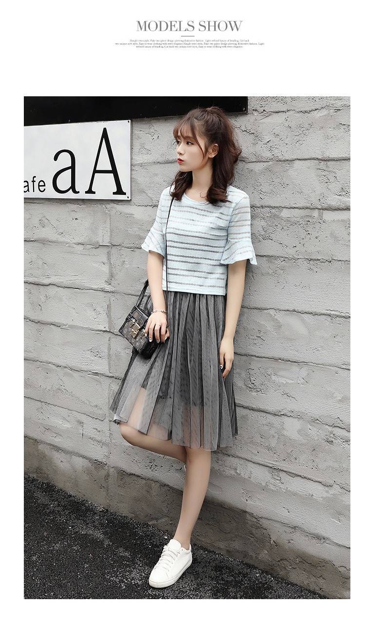 Fresh Suit Skirt New2023Mid-Length Two-Piece Set Dress Student