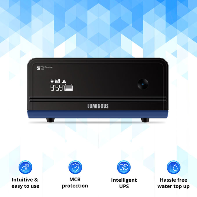 Luminous Zelio+ 1100 Pure Sinewave 900VA 12V Inverter 756Watt. 