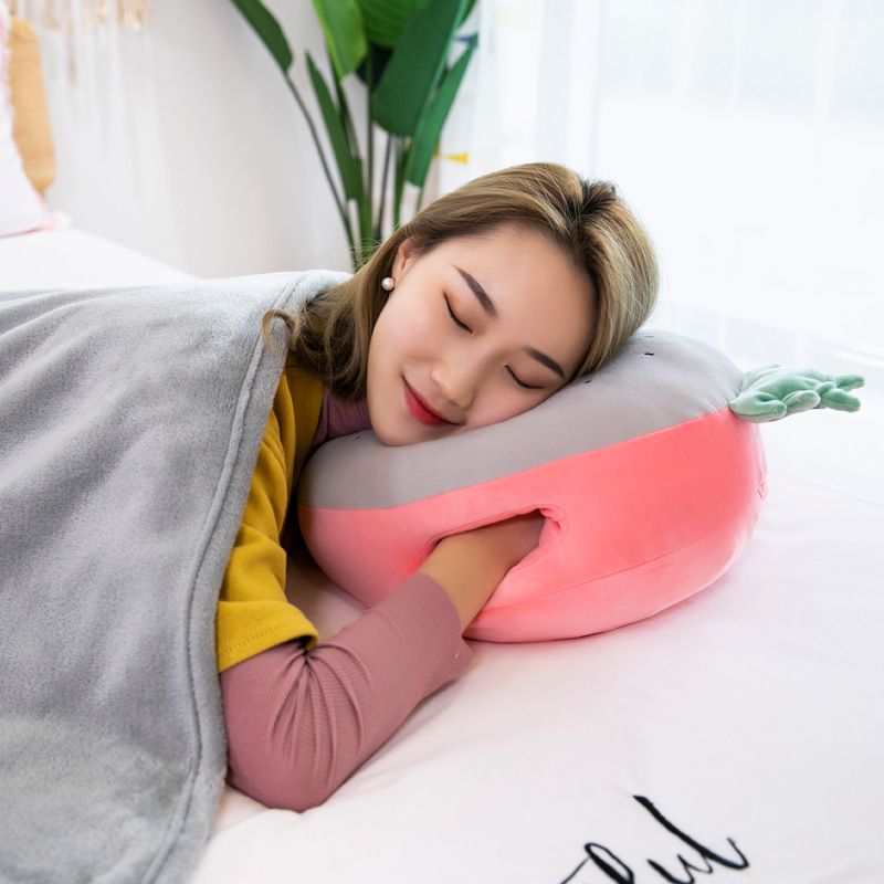 Comfortable soft plush pillows are winter hand warmers, cute fruit and vegetable shaped pillows, office nap blankets in stock. 