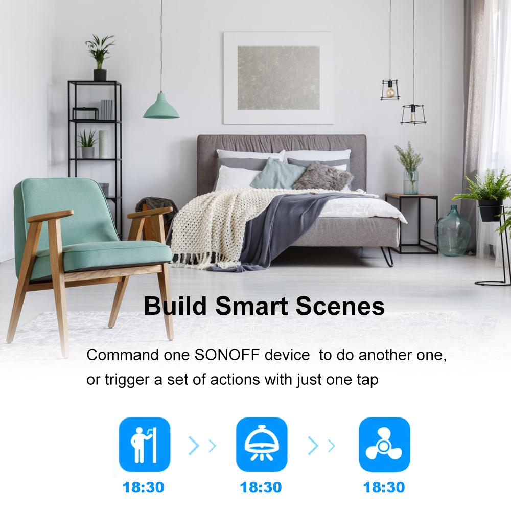 SONOFF-IFan03+RM433 Wi-Fi Ceiling Fan and Light Controller Intelligent Switch. 