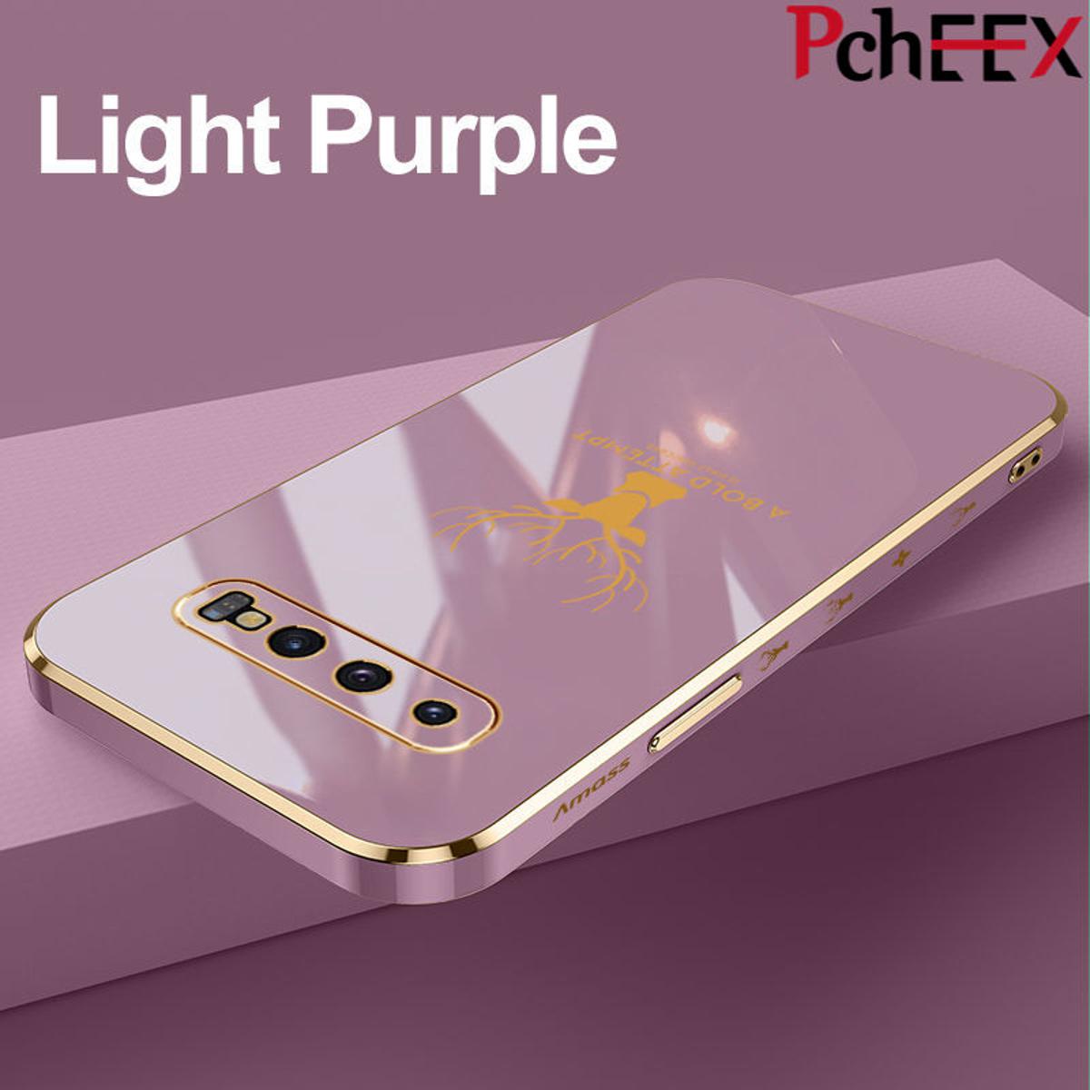 For Samsung Galaxy S10 Phone Case, Aesthetic Drop Resistant Straight Edge Electroplated Soft Shell