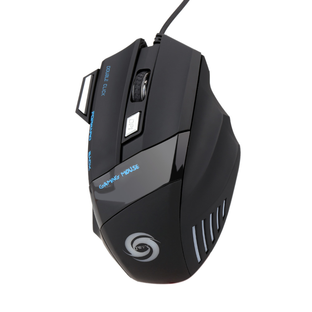 3200 DPI 7 Button 7D LED Optical USB Wired Gaming Mouse Mice for Laptop PC Professional Gamer Adjustable Black. 