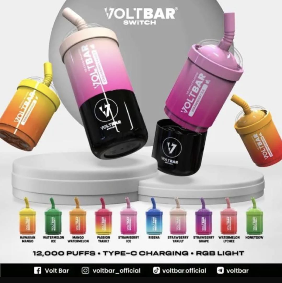Vape-Voltbar Switch 12000 Puffs Starter Kit - Mango Kiwi Disposable Vape e-Cigarette Without Liquid Gaft Flaveor 1