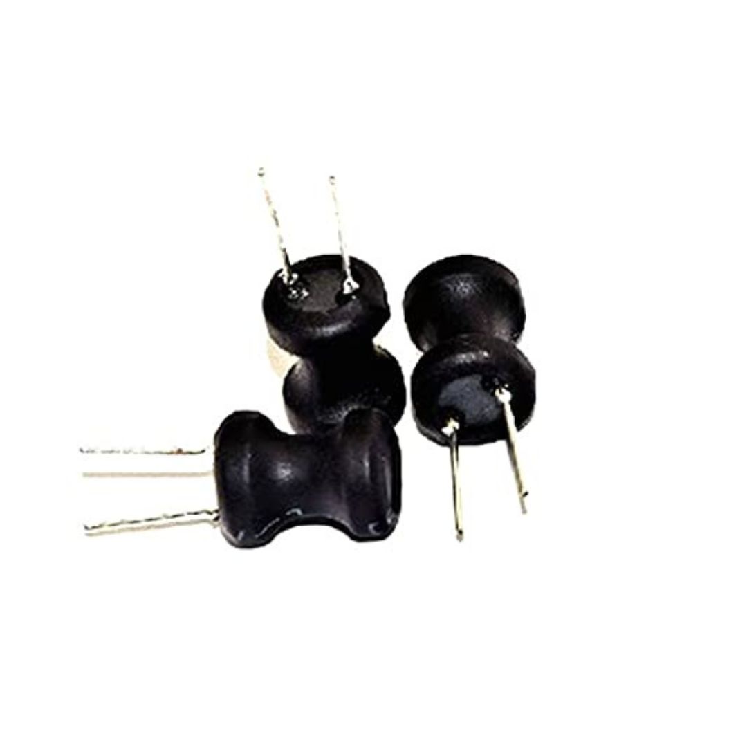 10Pcs- Radial Inductor 47uH Magnetic Core Ferrite Drum Core Choke Power Inductor Through Hole Lead For P.C.B Board Electronics Projects DIY. 