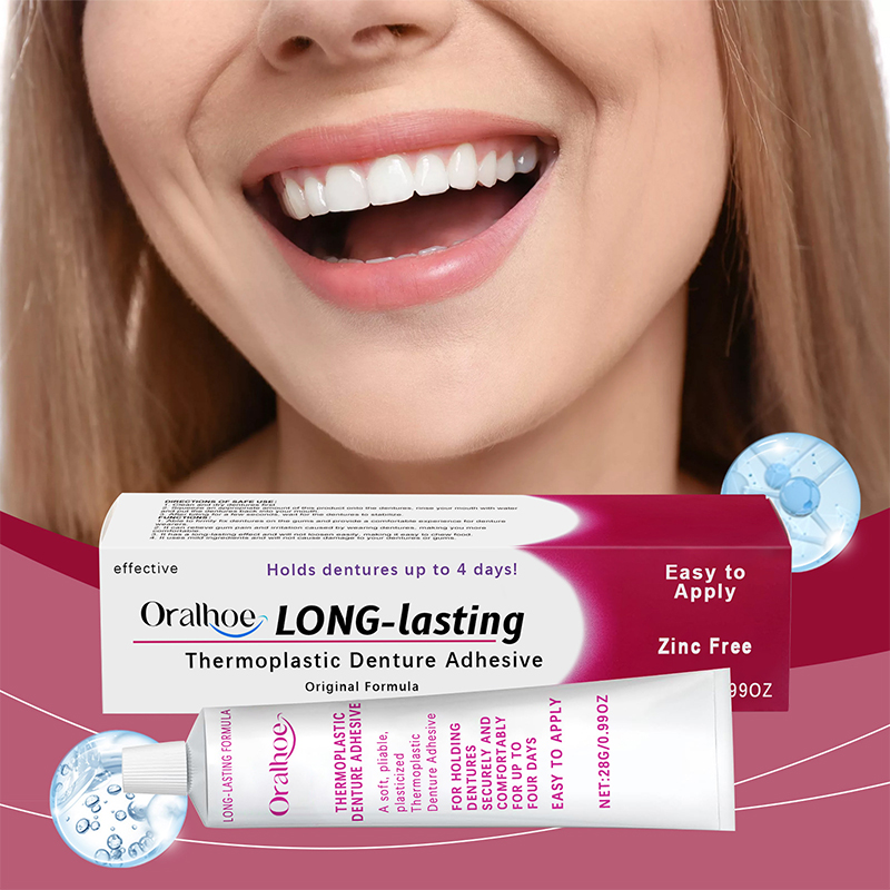 Comfort Denture Adhesives Glue Teeth Care Thermoplastic Denture Silicone Reline Kit Adhesive Cushion Friction Fixed Dentures. 